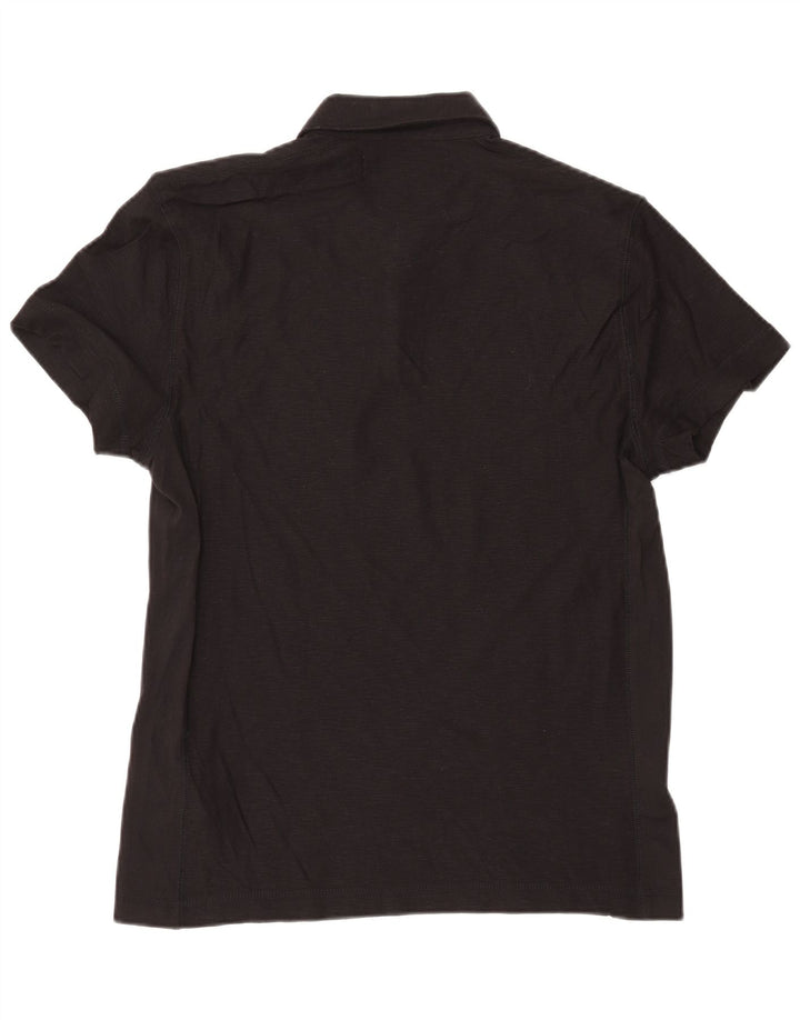 CALVIN KLEIN JEANS Muška polo majica srednje veličine, crni pamuk