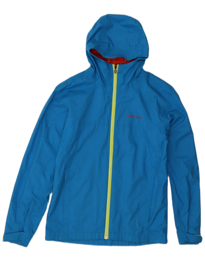 Columbia ženska kišna jakna s kapuljačom UK 18 XL plavi poliester