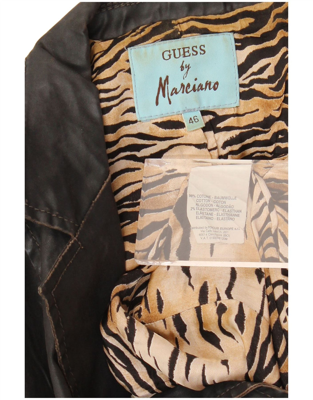 GUESS BY MARCIANO Ženska jakna sako s 3 gumba IT 46 Velika crna