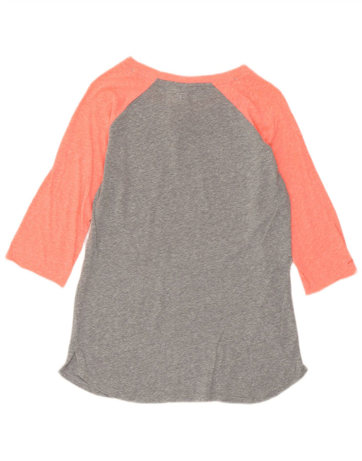 UNDER ARMOUR Ženska majica Heat Gear Graphic Top s 3/4 rukavima UK 12 Srednje siva