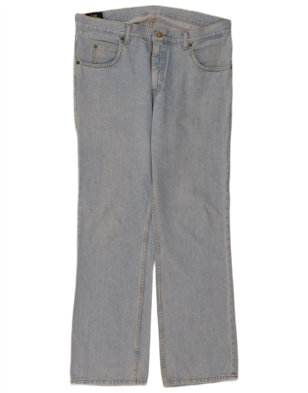 LEE Mens Ranger Straight Jeans W38 L32  Blue Cotton