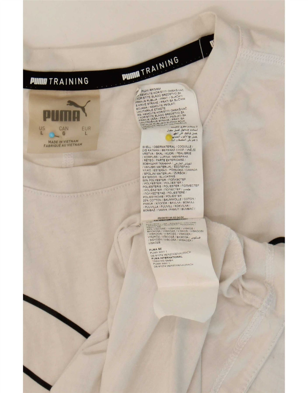 Puma ženska majica kratkih rukava s grafičkim motivima UK 16 veliki bijeli poliester