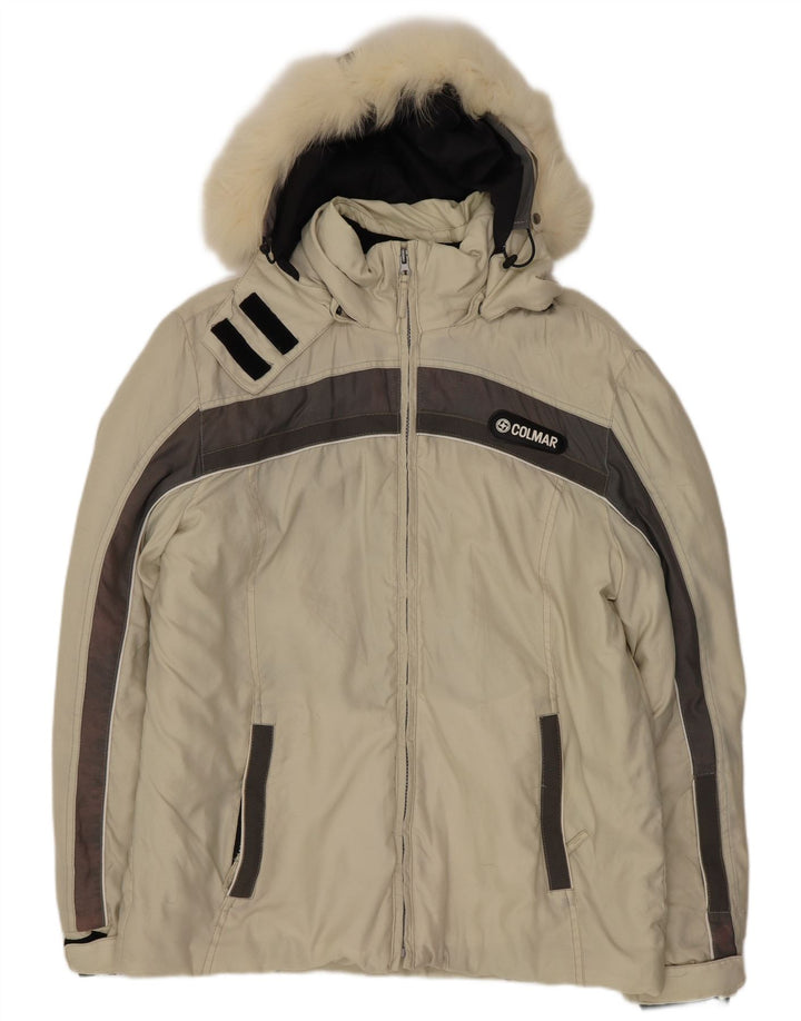 Colmar muška skijaška jakna s kapuljačom IT 46 Small Beige Colourblock