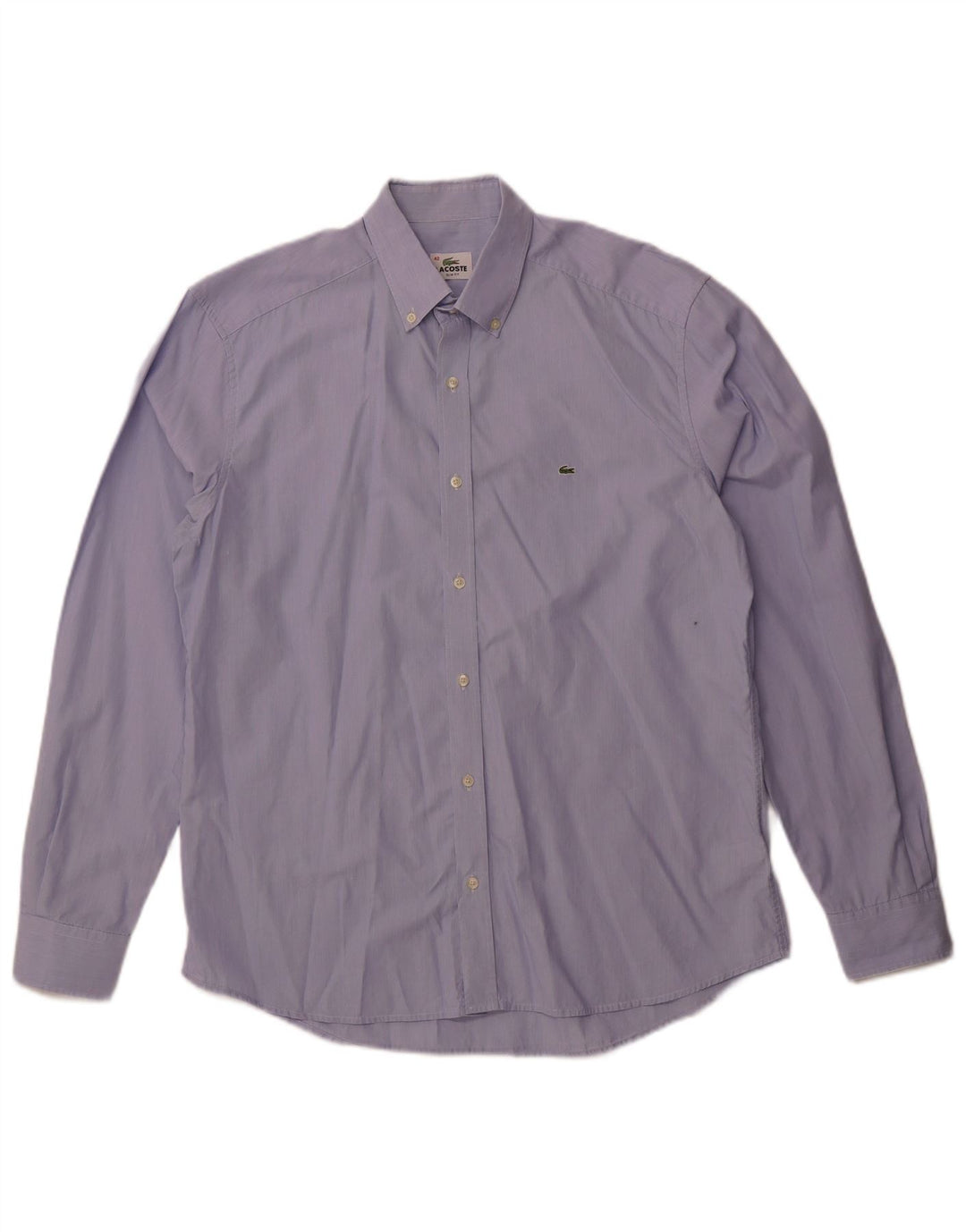 Lacoste muška uska košulja veličine 42, pamuk s velikim plavim prugama