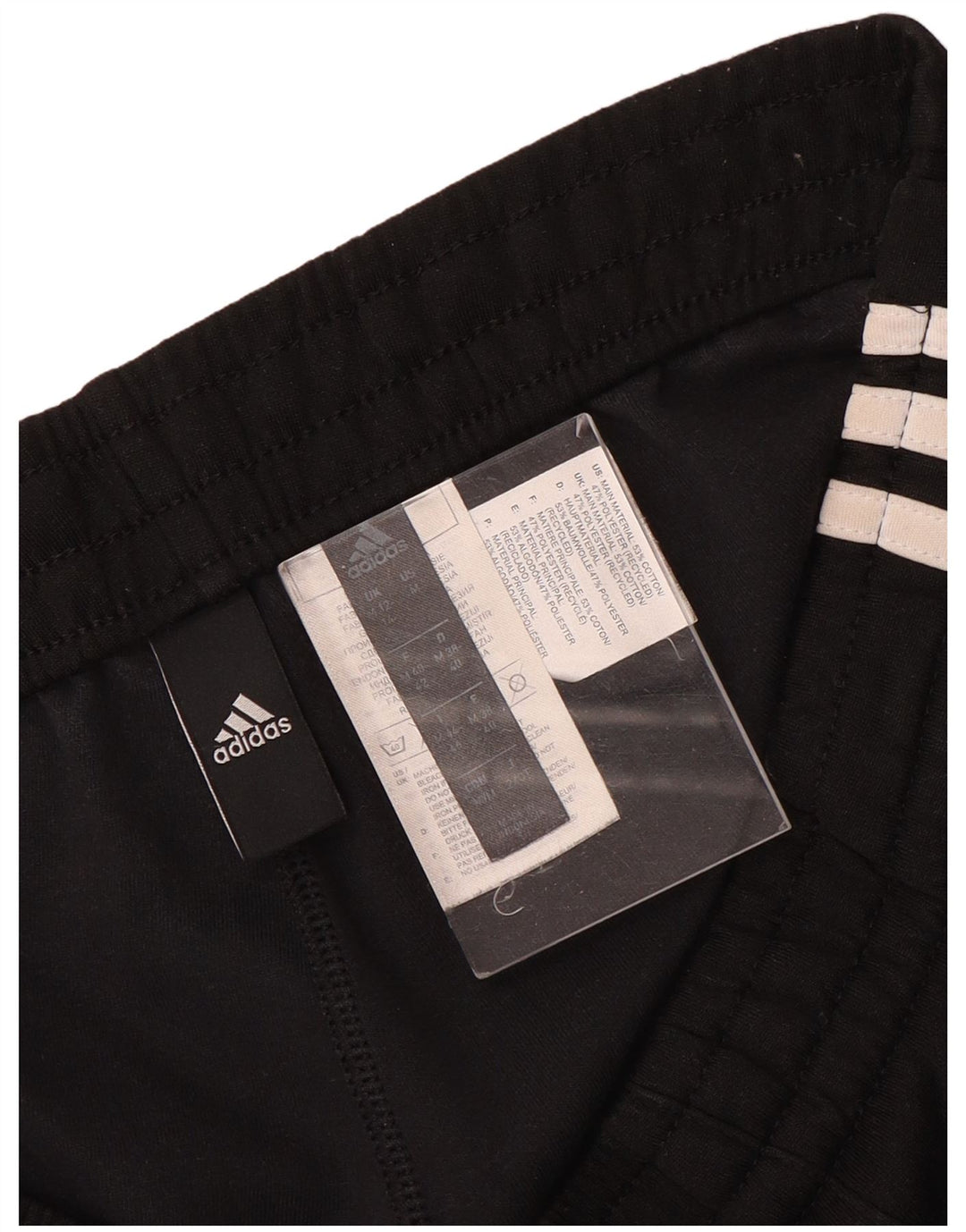 Adidas ženske kratke hlače za trenirku UK 12/14 Srednje crni poliester