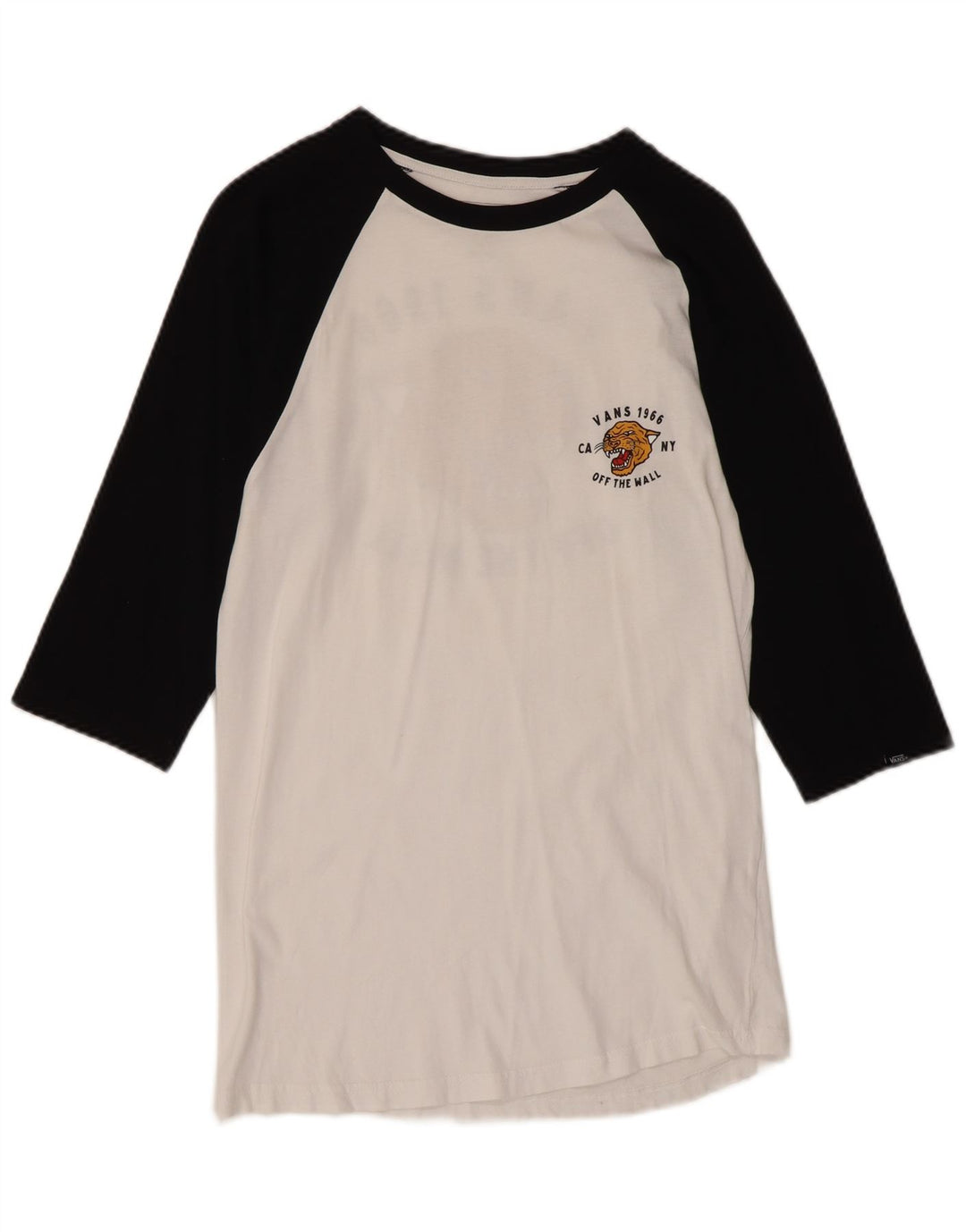 VANS ženski gornji dio uskog kroja s 3/4 rukavima UK 10 Mali bijeli blok u boji