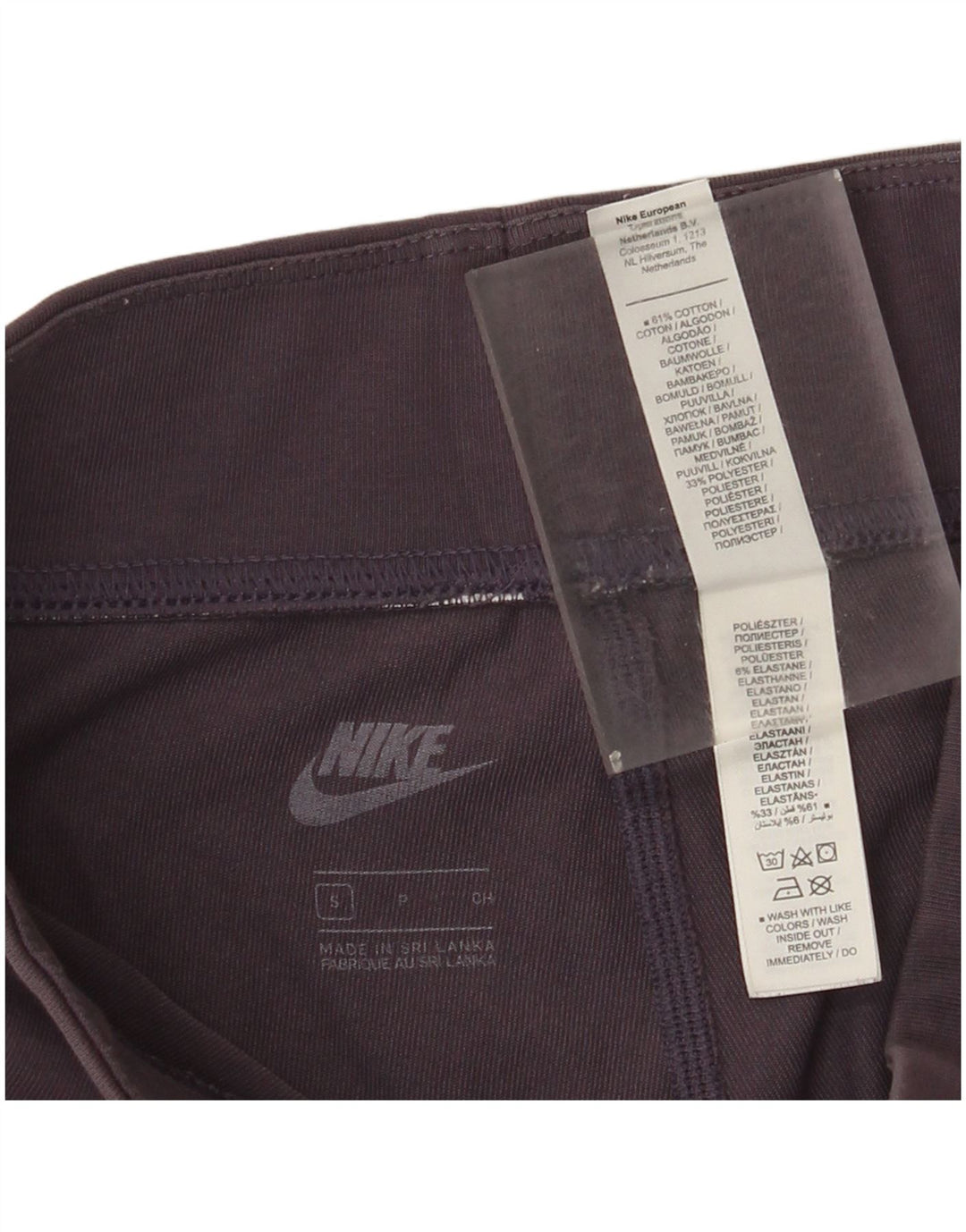 Nike ženske tajice UK 10 male ljubičaste pamučne boje