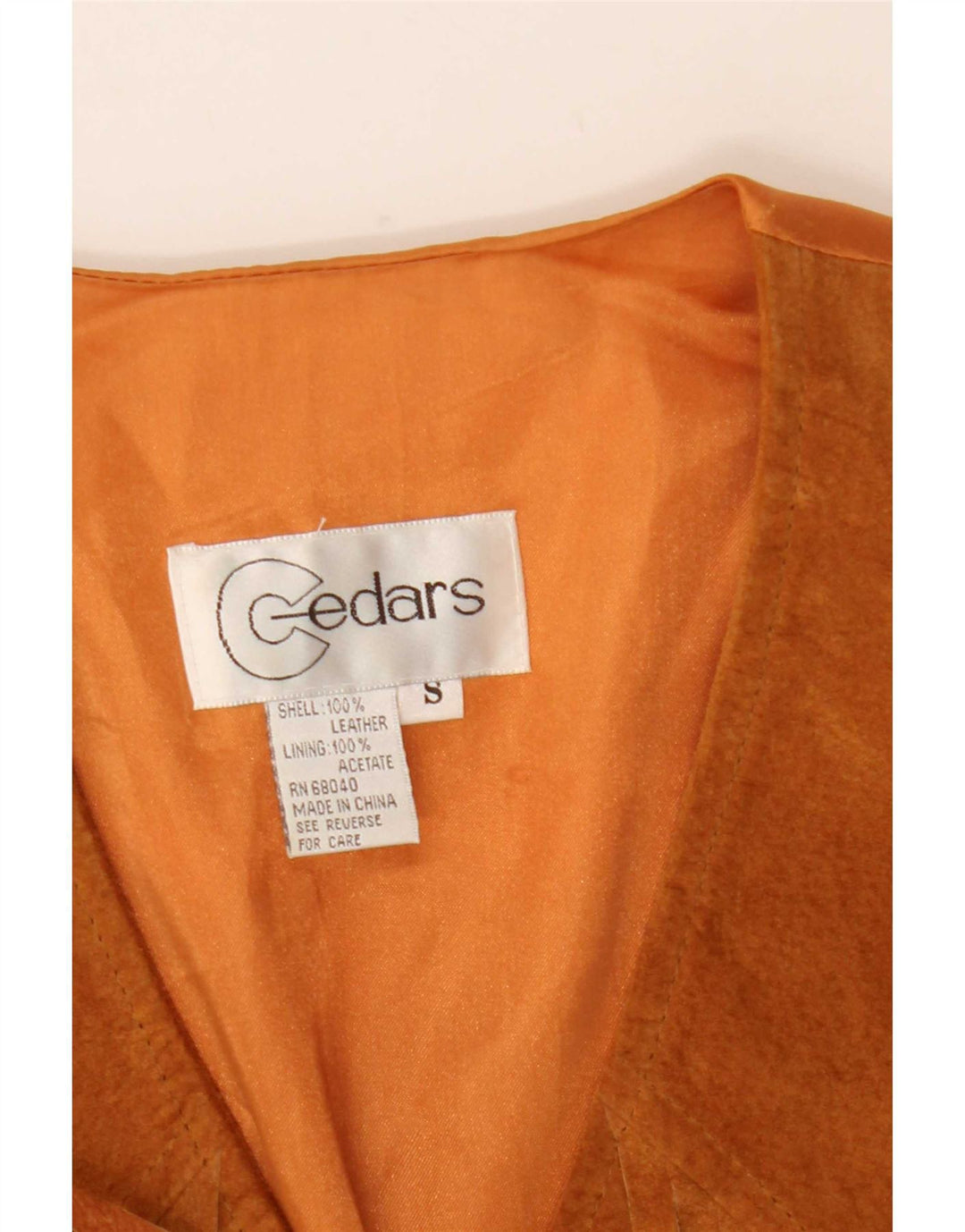 Cedars ženski prsluk od Western Suede UK 10 Mala bež koža