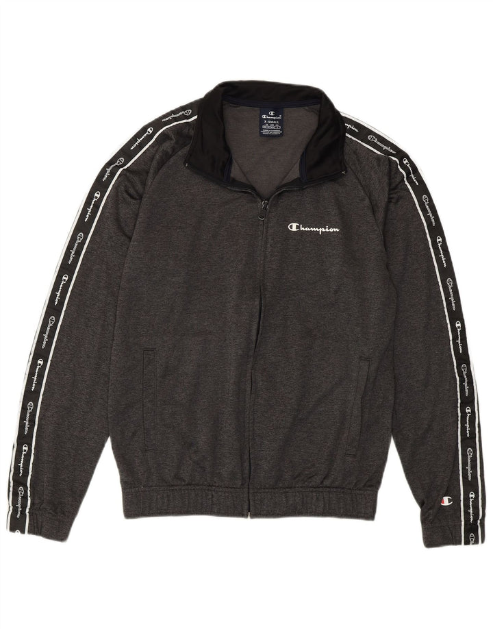 Gornja jakna Champion Graphic Trenirka XS sivi poliester u boji