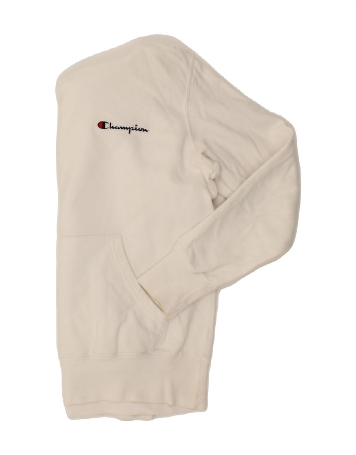 CHAMPION Womens Hoodie Jumper UK 10 Small White Vintage Champion and Second-Hand Champion from Messina Hembry 