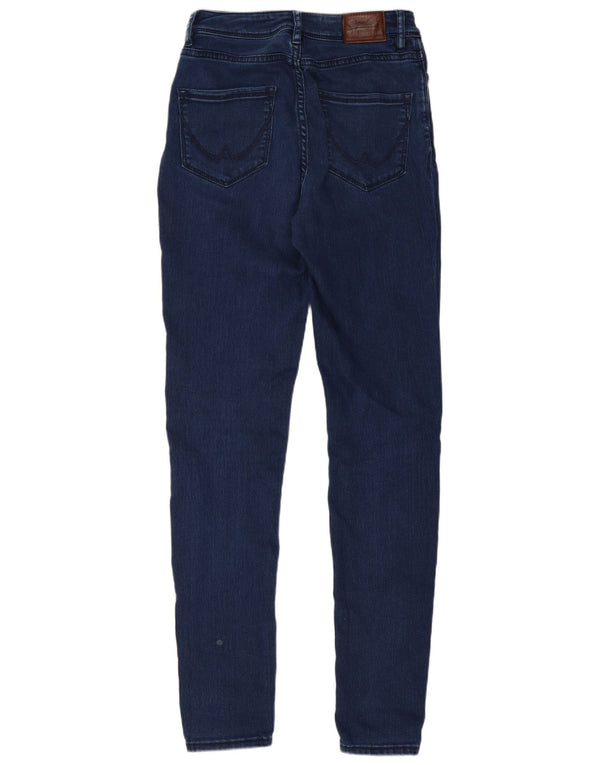 Superdry Womens Sophia Skinny Jeans W27 L32 Navy Blue Cotton