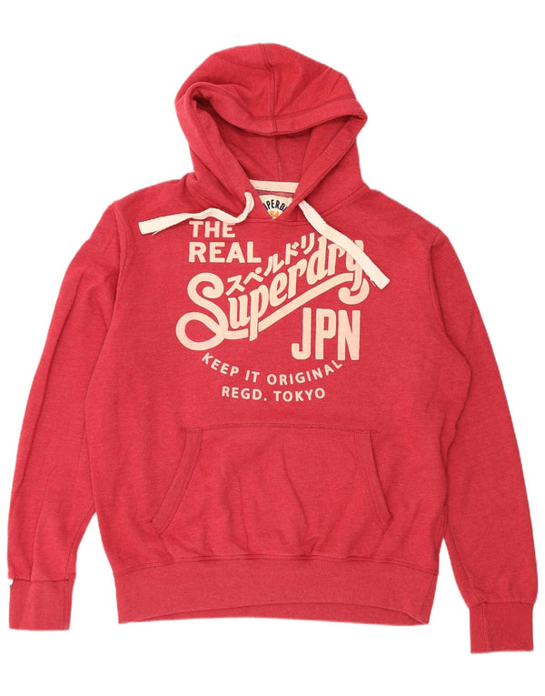 Superdry muška majica s kapuljačom s grafičkim motivima 2XL, crveni pamuk