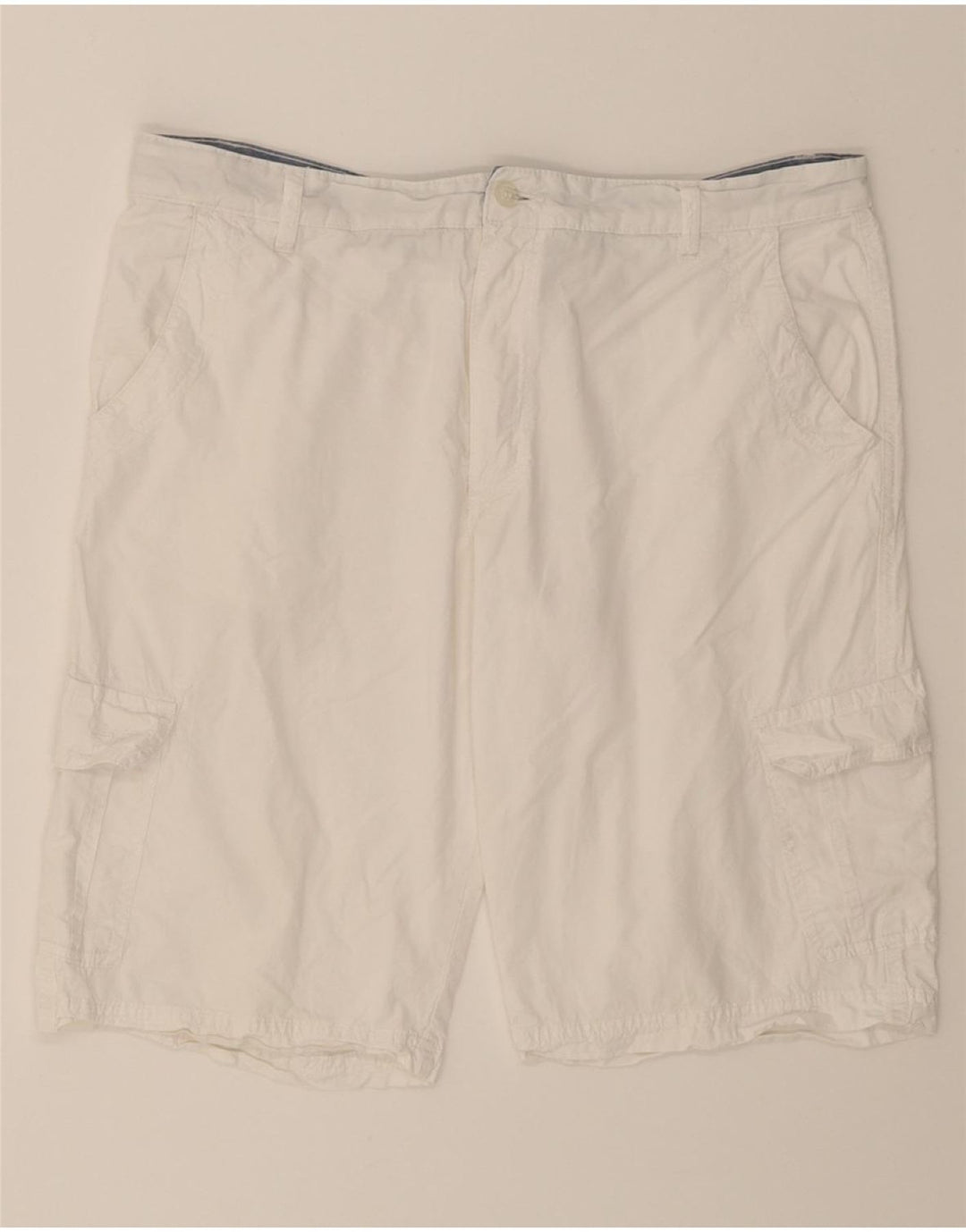 LOTTO Mens Cargo Shorts XL W38  White Cotton Vintage Lotto and Second-Hand Lotto from Messina Hembry 