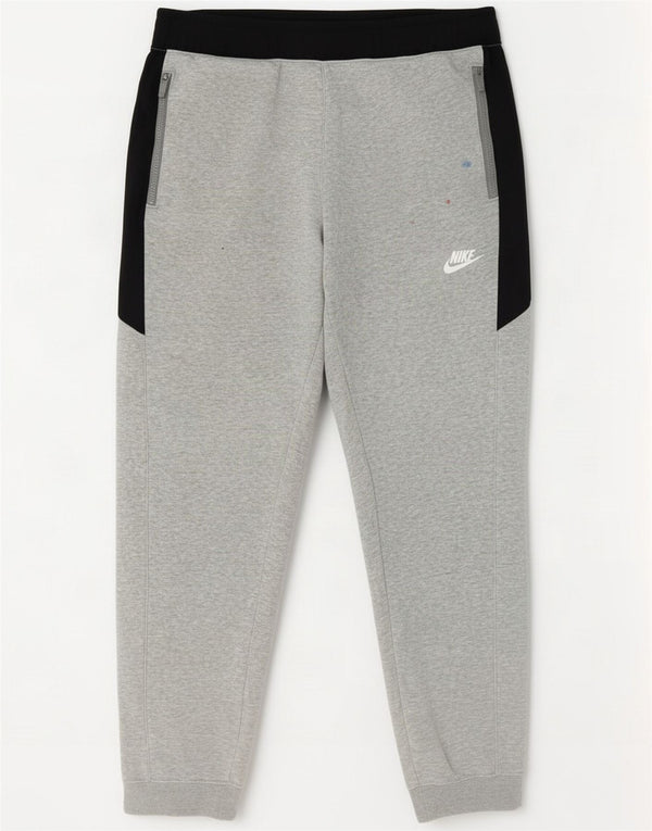 Nike Mens Trenirka Hlače Joggers Medium Grey Colourblock Cotton