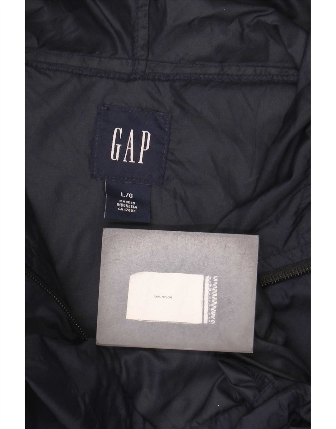 Gap muška kišna jakna s kapuljačom UK 40 velika tamnoplava najlonska