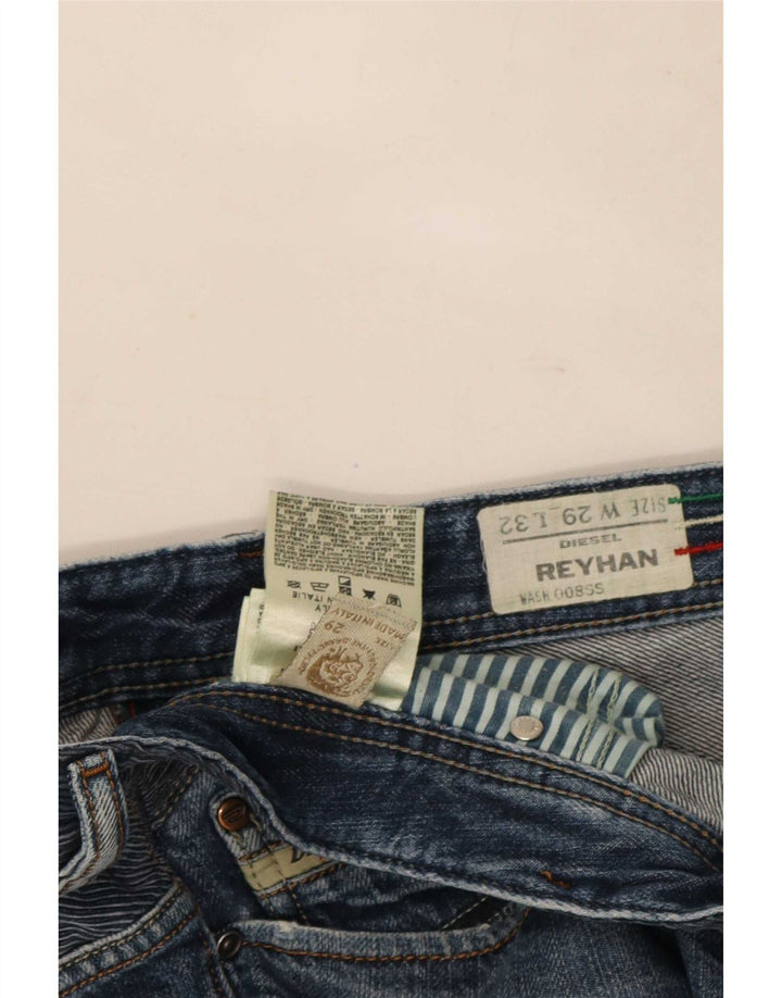 Diesel muške traperice Reyhan Bootcut W29 L32 tamnoplavi pamuk