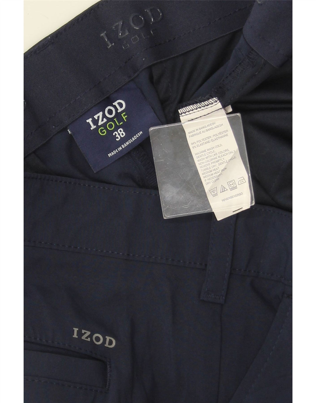 IZOD Muške kargo kratke hlače W38 XL tamnoplavi poliester