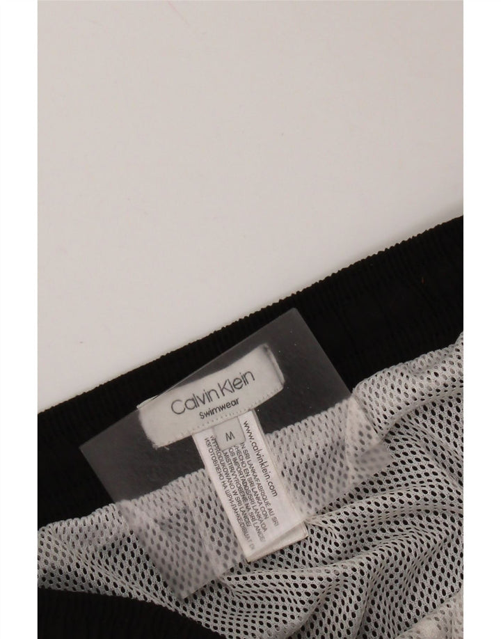 CALVIN KLEIN Ženske kratke hlače za plivanje s grafičkim motivima UK 14 Srednje crni poliester