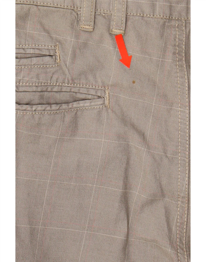 MARLBORO CLASSICS Mens Chino Trousers IT 50 Large W34 L30 Grey Check Vintage Marlboro Classics and Second-Hand Marlboro Classics from Messina Hembry 