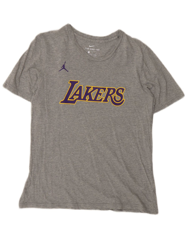 Nike Boys Lakers Graphic T-Shirt Top 14-15 Years Large Grey Pamuk