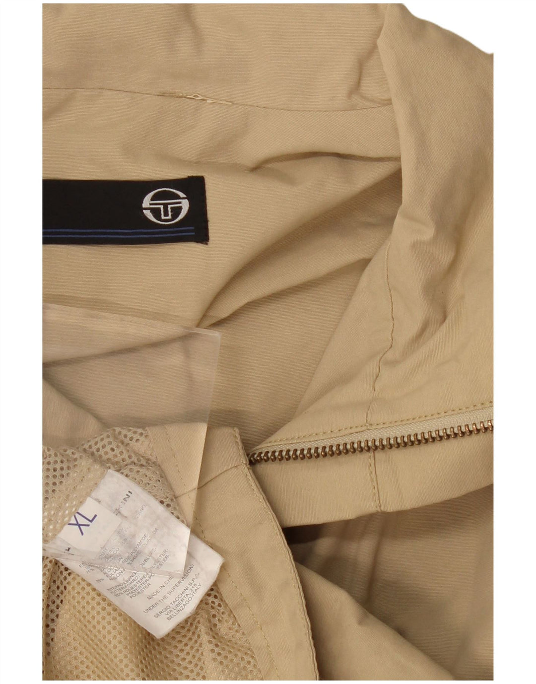 Sergio Tacchini muška bomber jakna UK 42 XL bež pamuk
