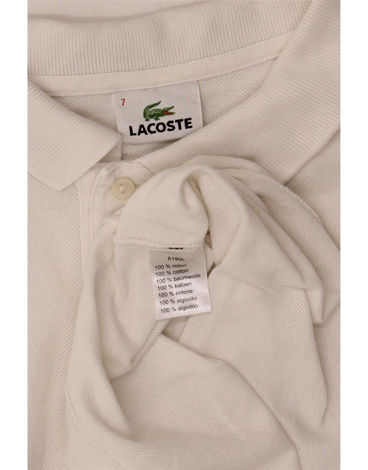 Lacoste muška polo majica veličina 7 2XL bijeli pamuk