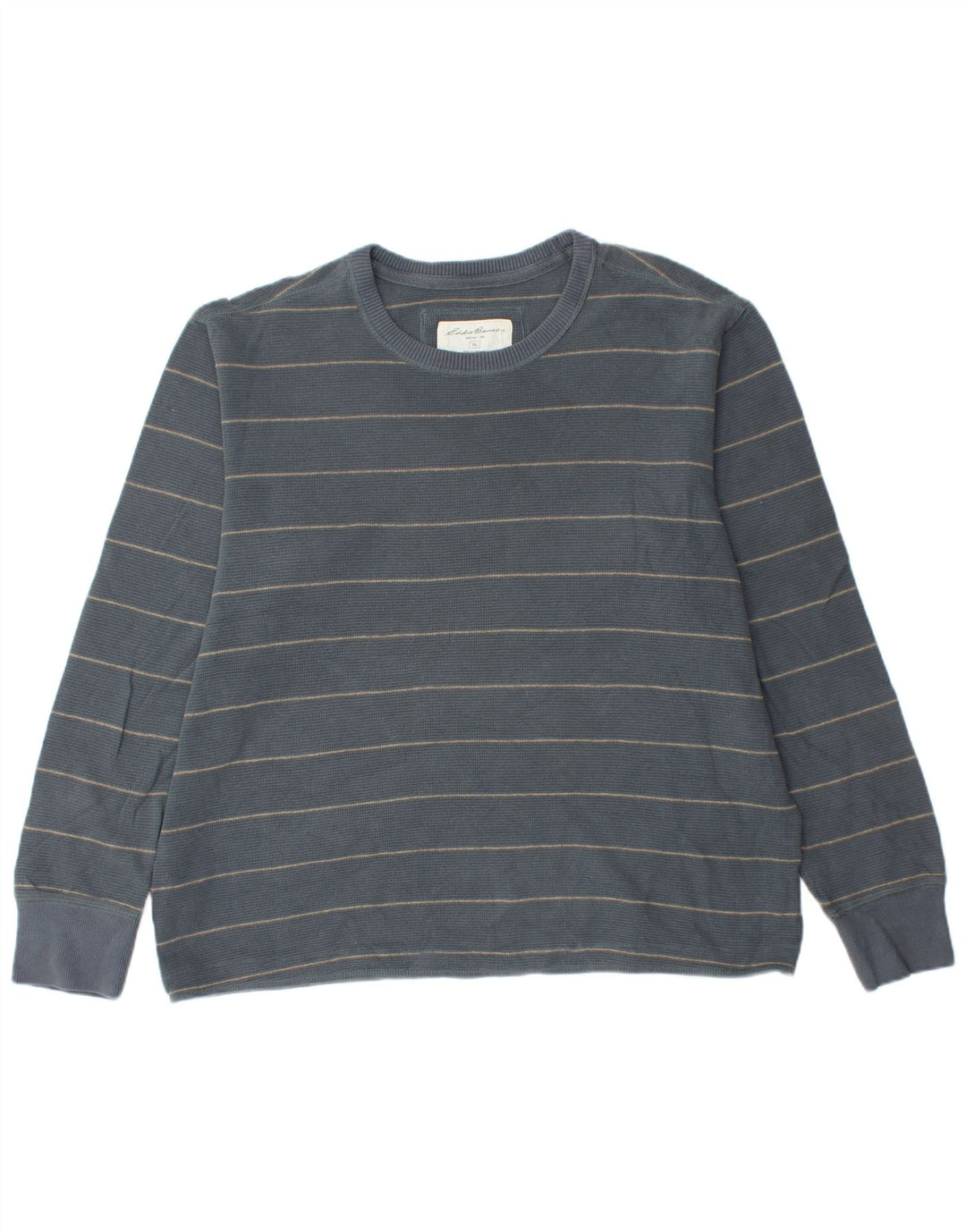 EDDIE BAUER Muška majica s dugim rukavima XL, pamuk na plave pruge