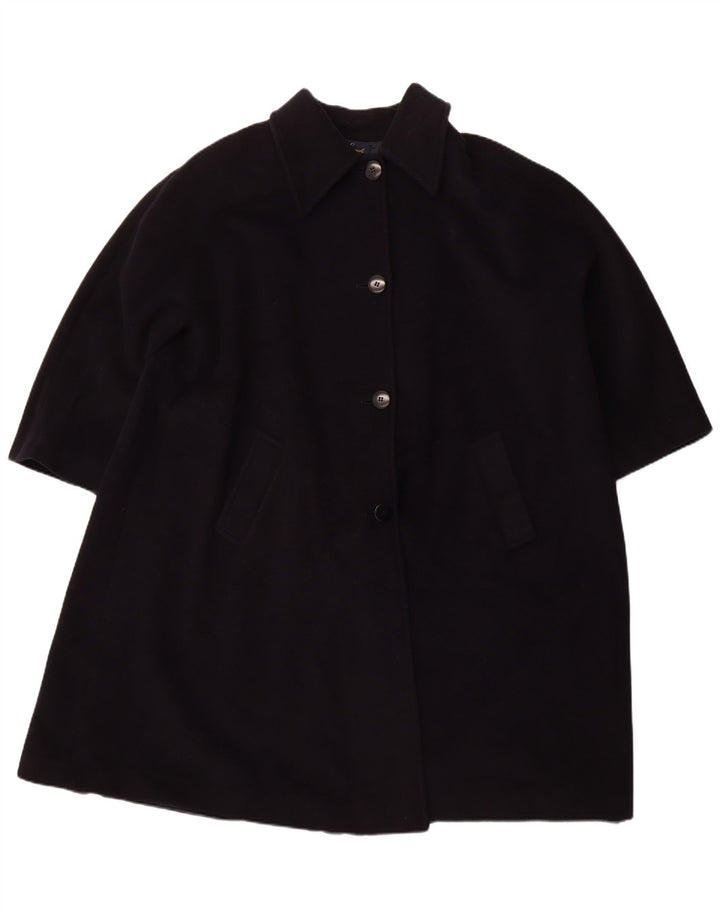 LUISA SPAGNOLI Ženski preveliki kaput UK 16 Veliki tamnoplavi djevičanski vuneni