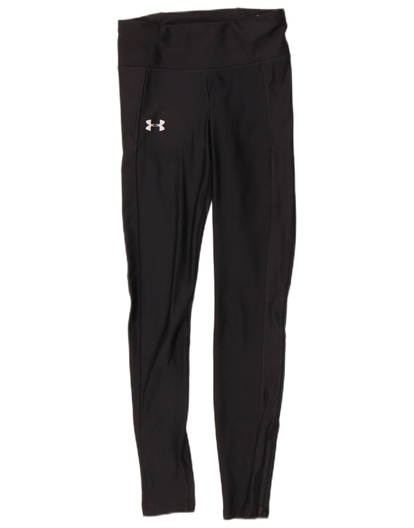 Under Armour ženske kompresijske tajice UK 10 male crne poliesterske sportske