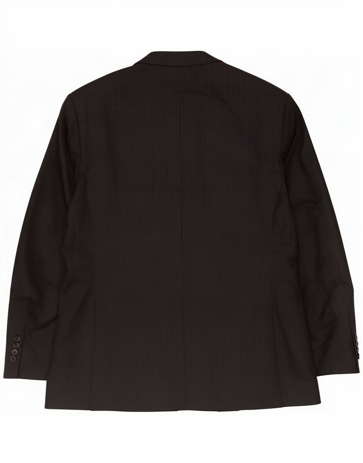 Marks & Spencer muška jakna sa 2 gumba UK 48 2XL crna vuna na pruge