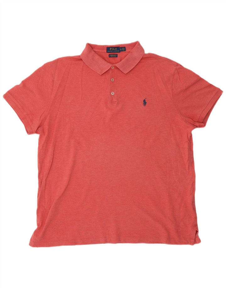 POLO RALPH LAUREN Muška uska polo majica XL, crveni pamuk