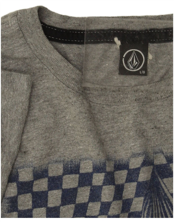 Volcom muška velika siva majica s grafičkim motivima