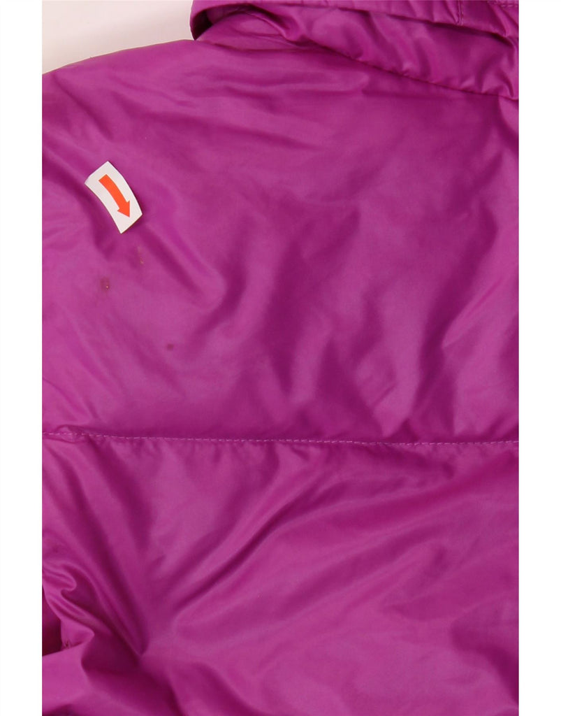 NIKE Womens Hooded Padded Gilet UK 14 Medium Purple Polyester Vintage Nike and Second-Hand Nike from Messina Hembry 