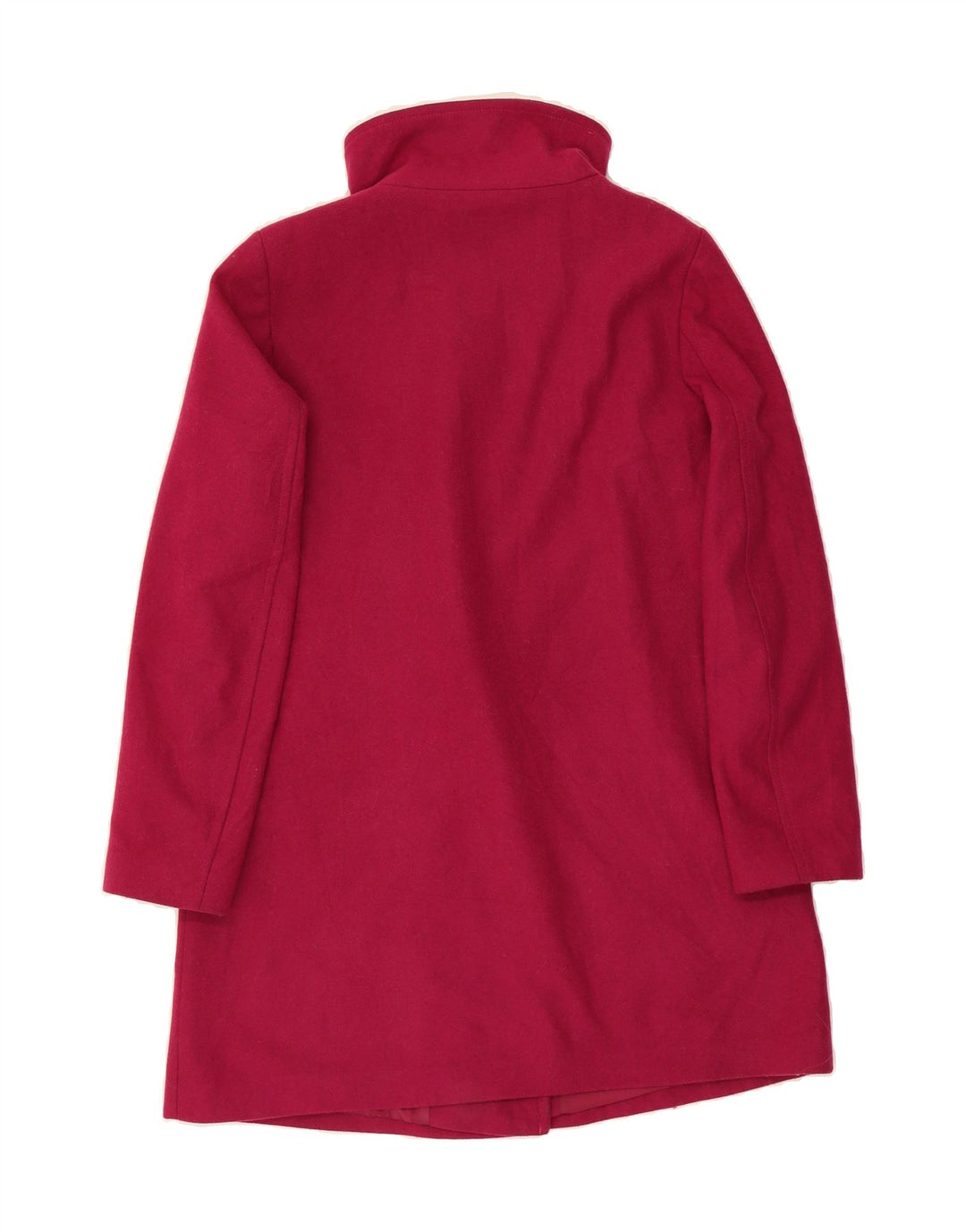BENETTON Womens Double Breasted Coat UK 12 Medium  Burgundy Wool Vintage Benetton and Second-Hand Benetton from Messina Hembry 