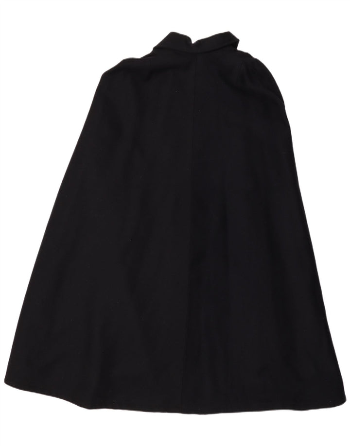 VINTAGE ženski kaput s plaštom jedna veličina, tamnoplava