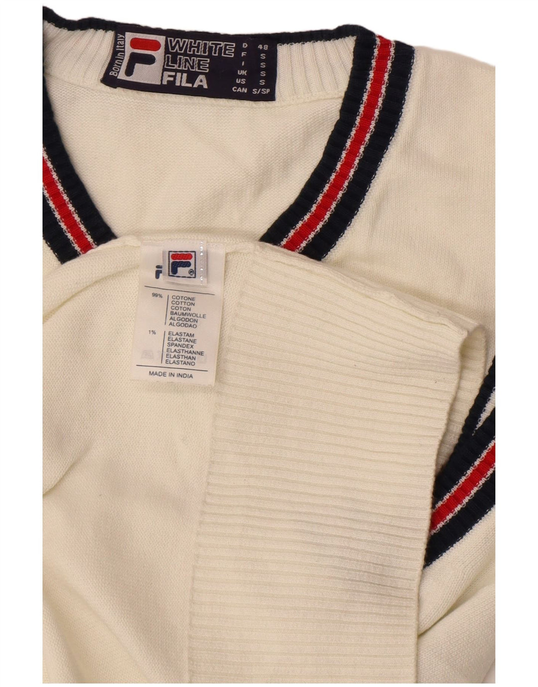 Fila Muška majica bez rukava Mala bijela pamučna