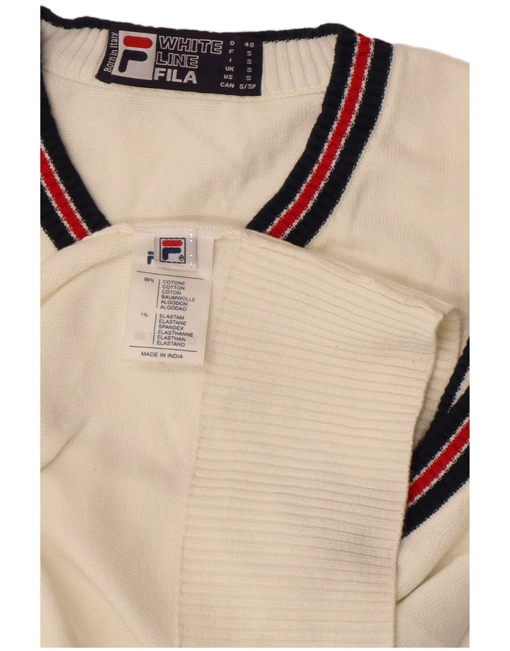 Fila Muška majica bez rukava Mala bijela pamučna