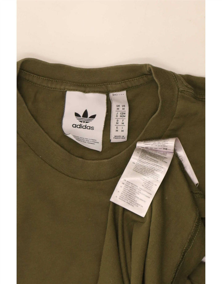 Adidas muška majica kratkih rukava, srednji kaki pamuk
