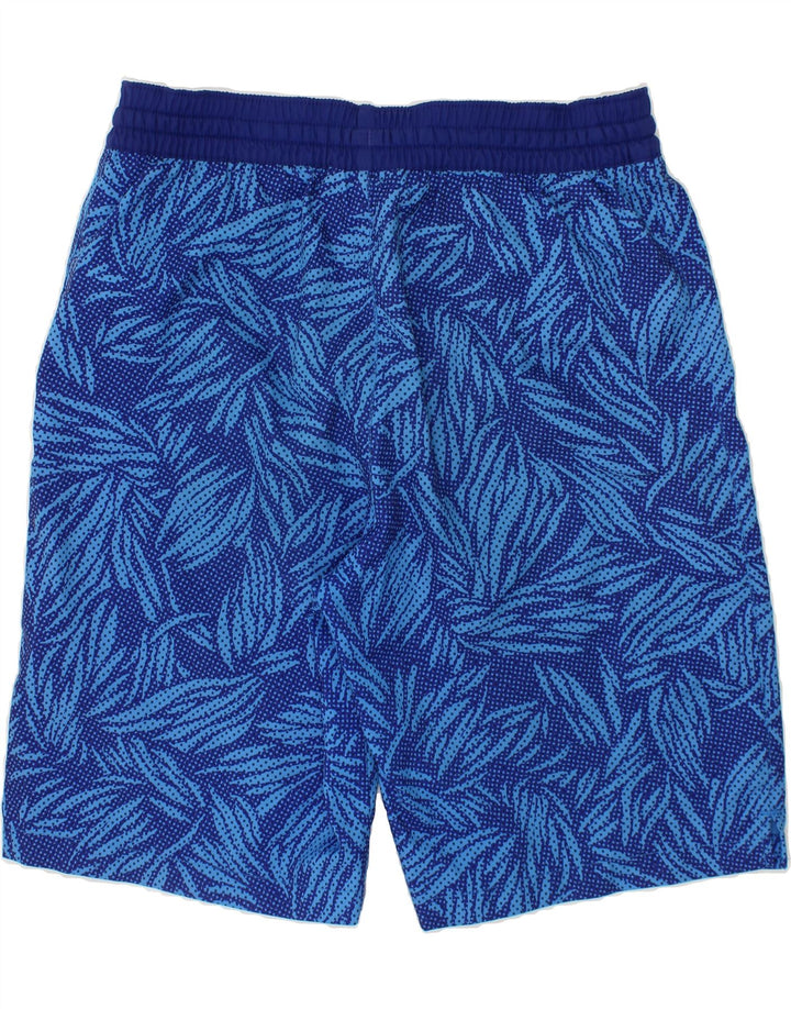 NIKE Boys Abstract Pattern Sport Shorts 10-11 Years Medium   Blue Vintage Nike and Second-Hand Nike from Messina Hembry 