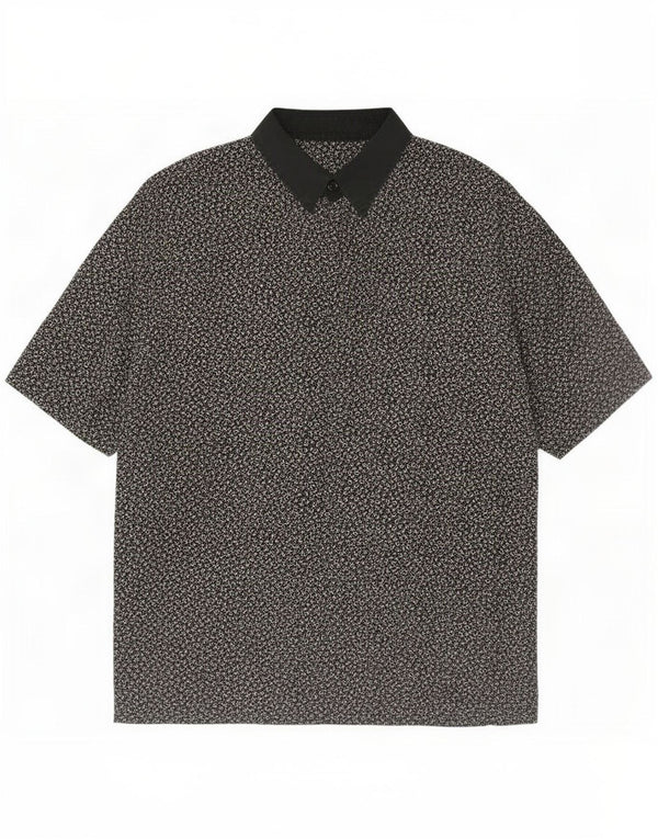 Please ženska majica kratkih rukava UK 18 XL crna geometrijska