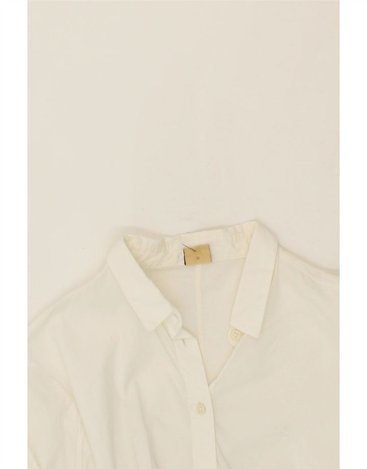 FAY Womens Shirt UK 12 Medium White Cotton Vintage Fay and Second-Hand Fay from Messina Hembry 