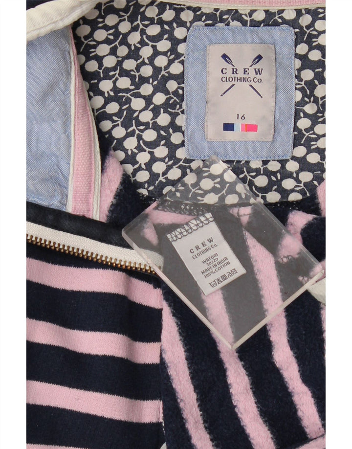 Crew Clothing Ženska majica s kratkim rukavima UK 16 Veliki tamnoplavi prugasti