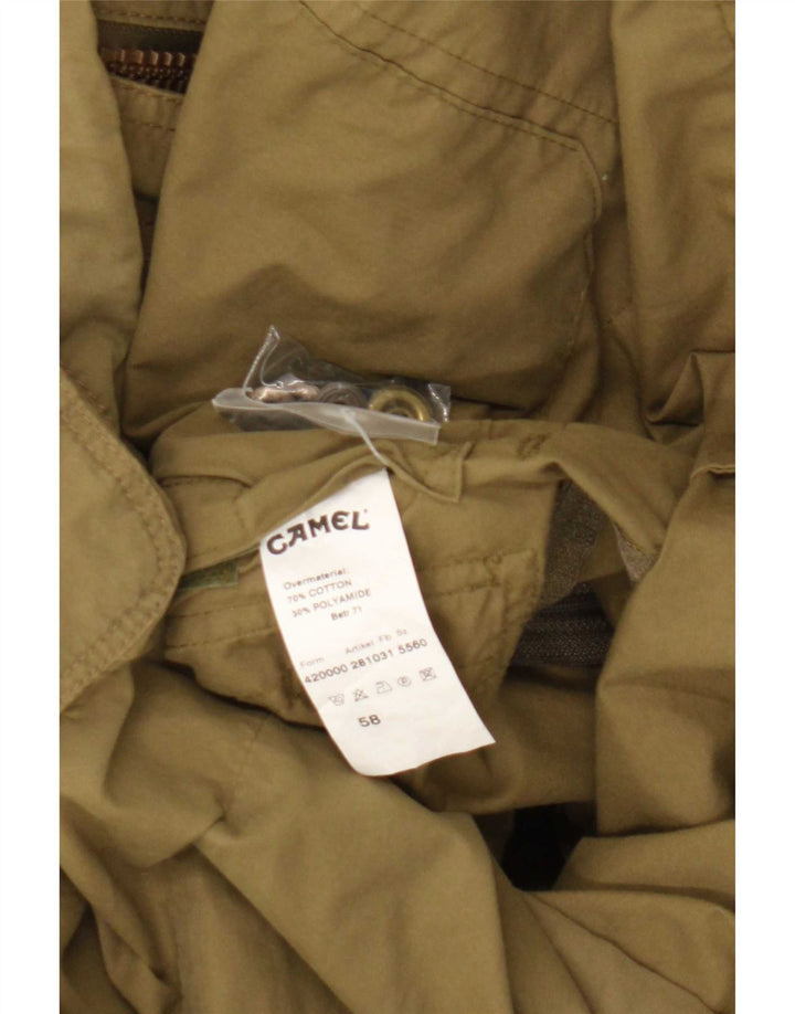 Camel Active muška pomoćna jakna s kapuljačom EU 58 2XL kaki pamuk
