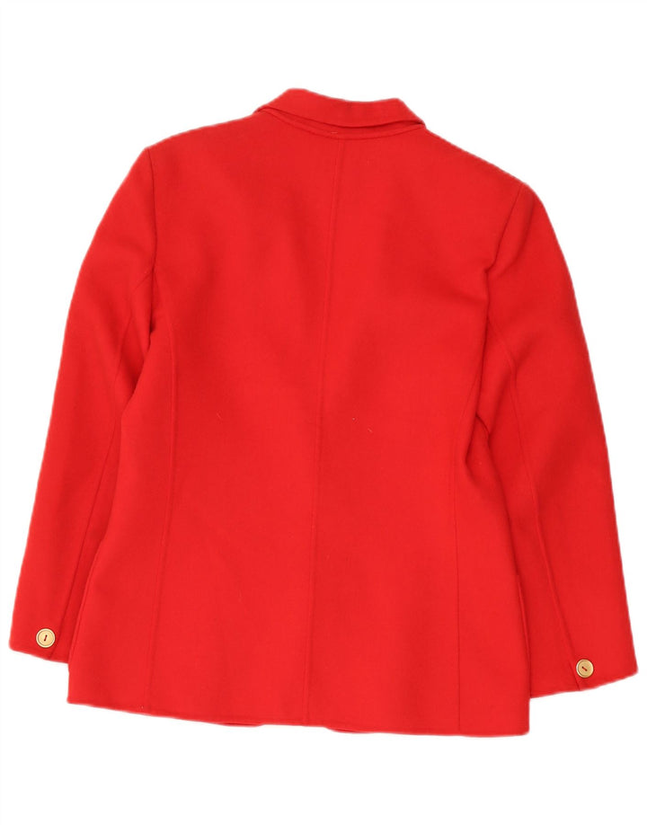 Pierre Cardin ženski sako s 1 gumbom IT 42 srednje crvene vune klasičan