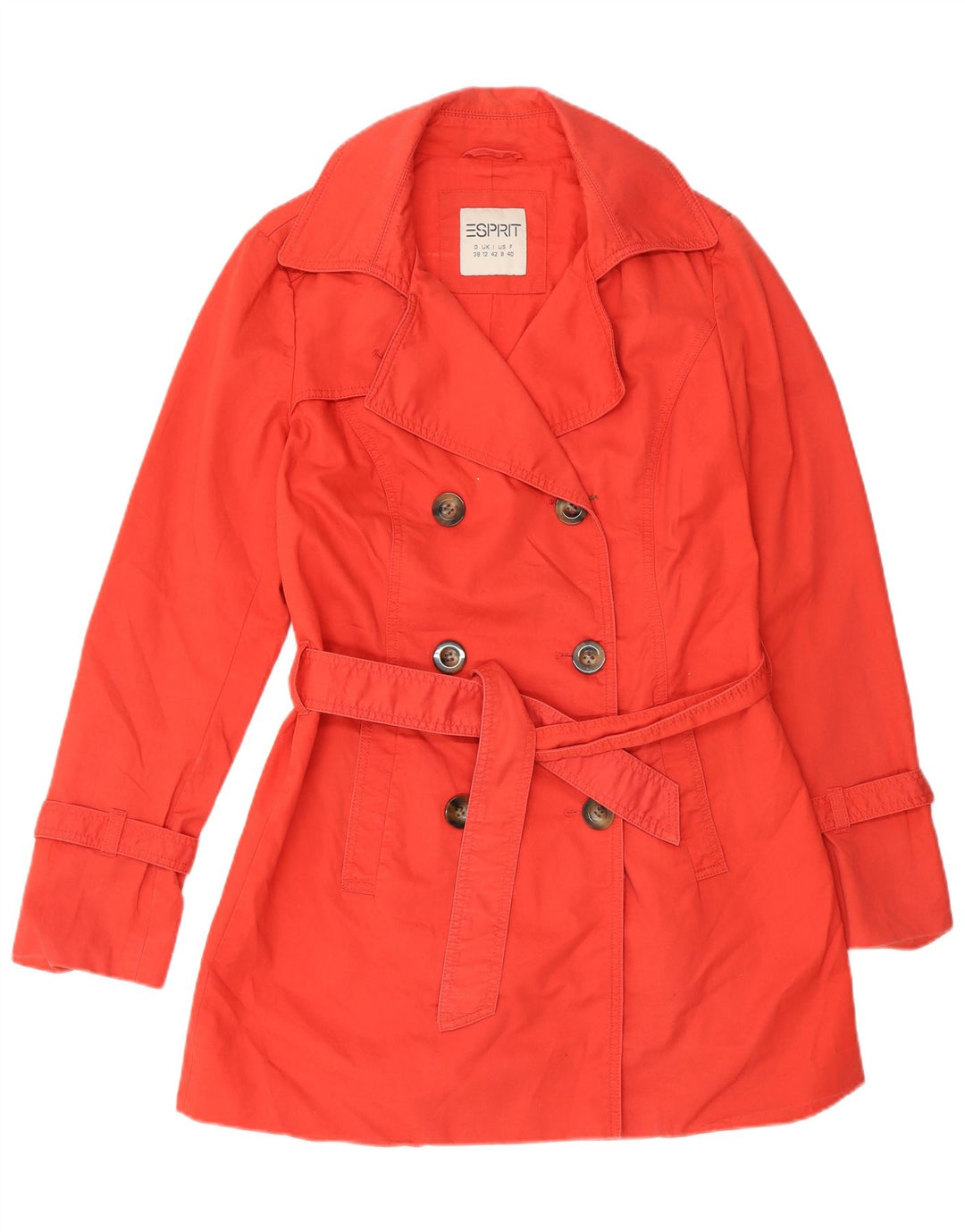 Esprit ženski trenč kaput UK 12 srednje crvene boje