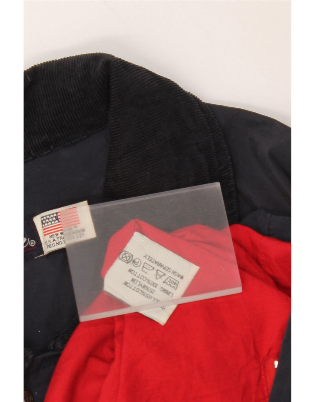 VINTAGE muška jakna vjetrovka UK 44 2XL tamnoplavi pamuk