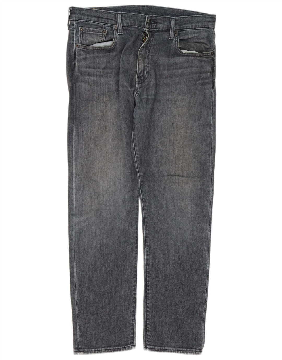 Levi's muške 502 sužene traperice W33 L30 sivi pamuk