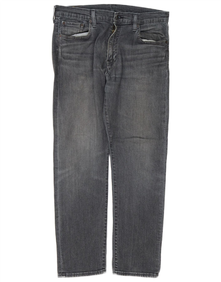 Levi's muške 502 sužene traperice W33 L30 sivi pamuk
