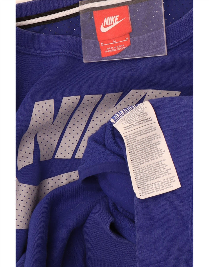 Nike muška majica s grafičkim motivima, pamuk srednje plave boje