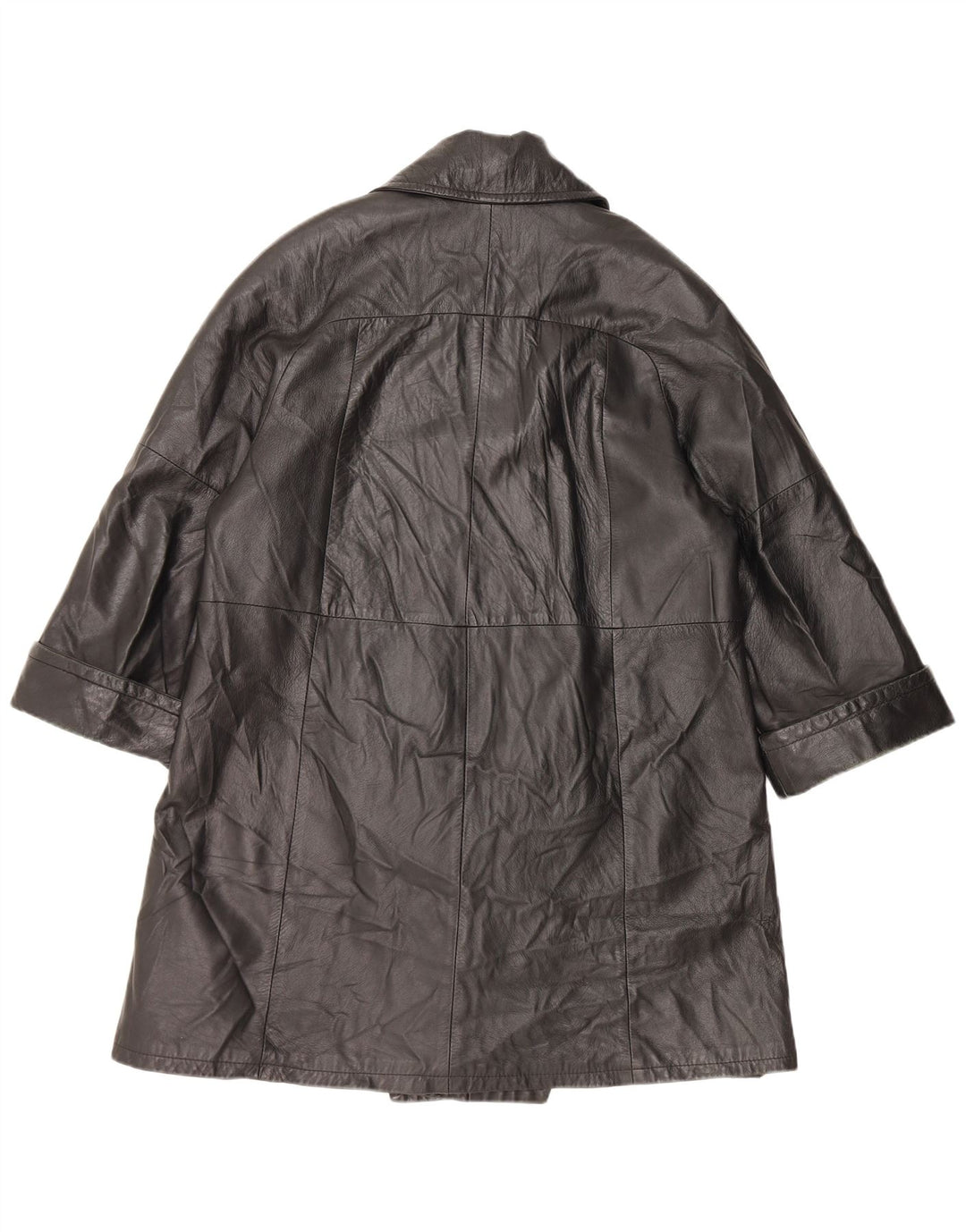 VINTAGE ženski kožni kaput IT 48 XL crni